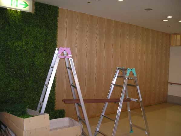 2010年1月 埼玉県内　病院ロビー 壁面緑化